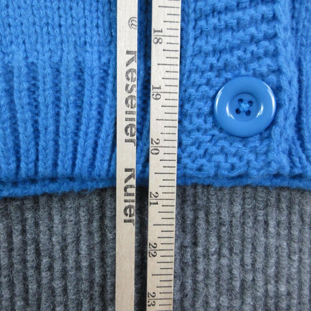 Mure+Grand Sweater Girls M/L Blue You're A Reel Catch Puff Cardigan Lobster NWT - Picture 6 of 16